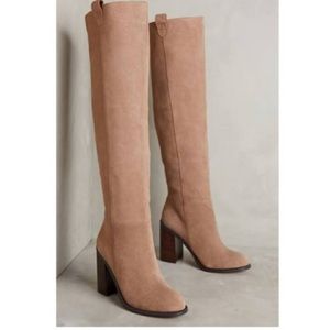 Anthro over the knee leather boots